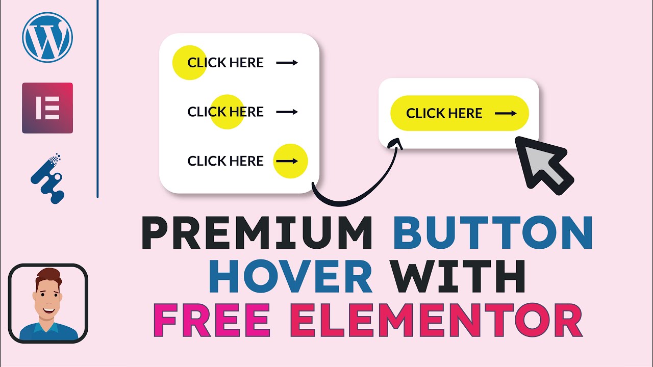 Button hover effect with Elementor free version