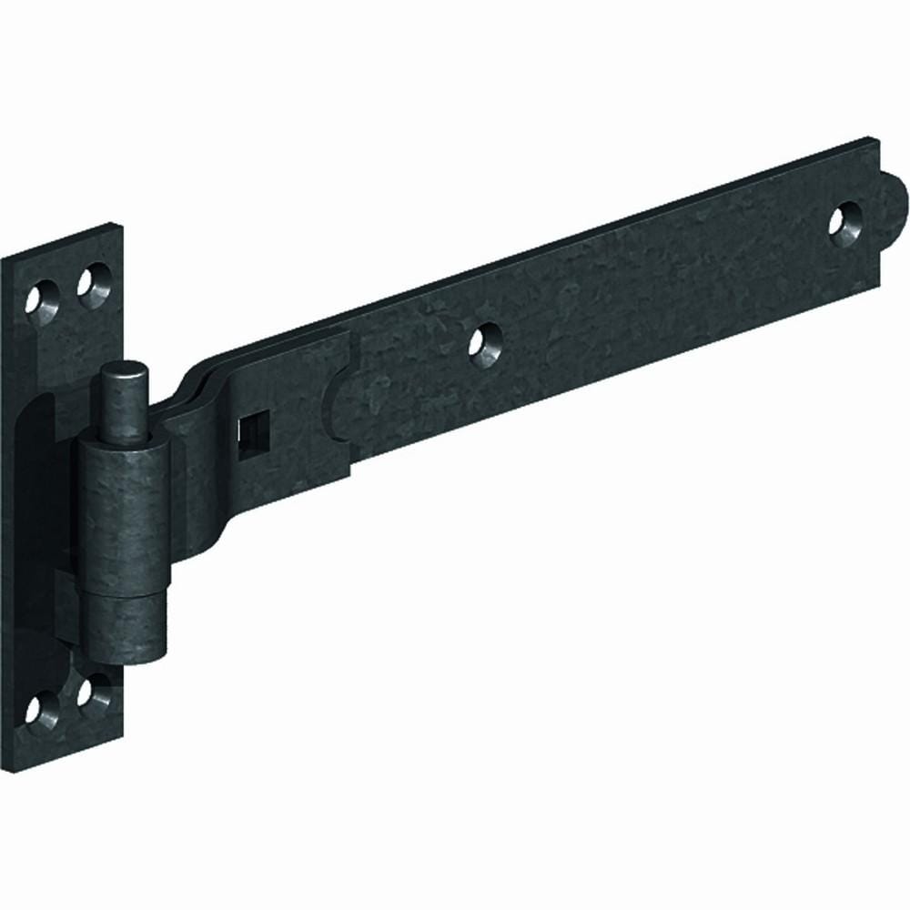 HINGES HOOK & BAND STRAIGHT BLACK Essex Timber & Plywood
