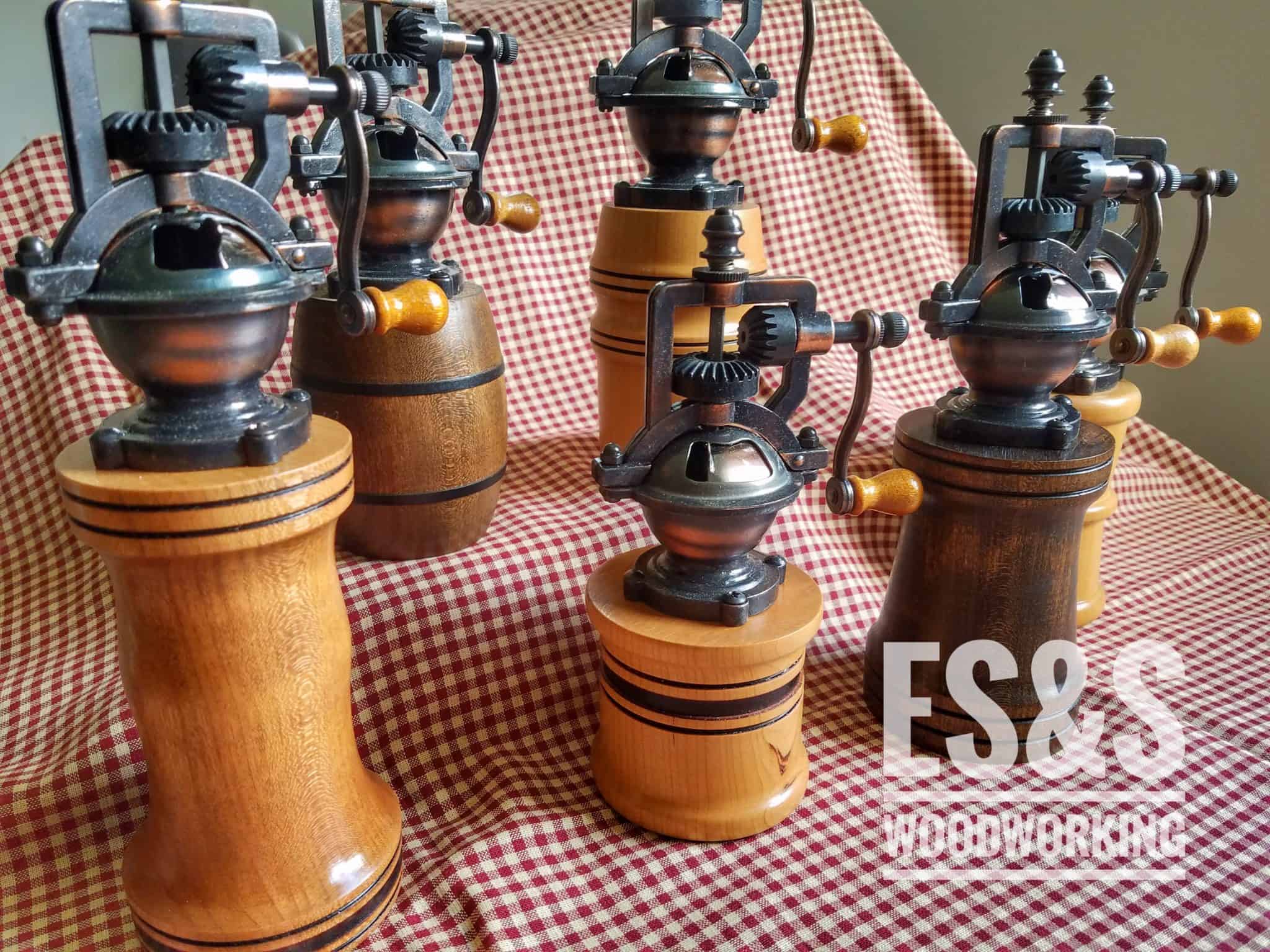 Pepper Grinder Designs For Every Kitchen ES&S Woodworking, LLC