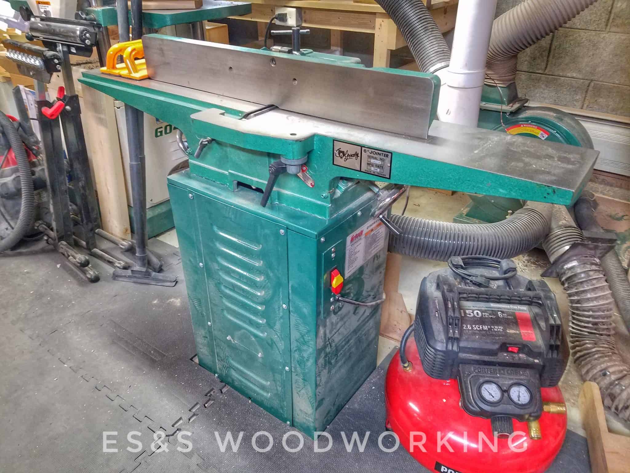 Grizzly 1182HW Jointer in the shop at ES&S Woodworking ES&S