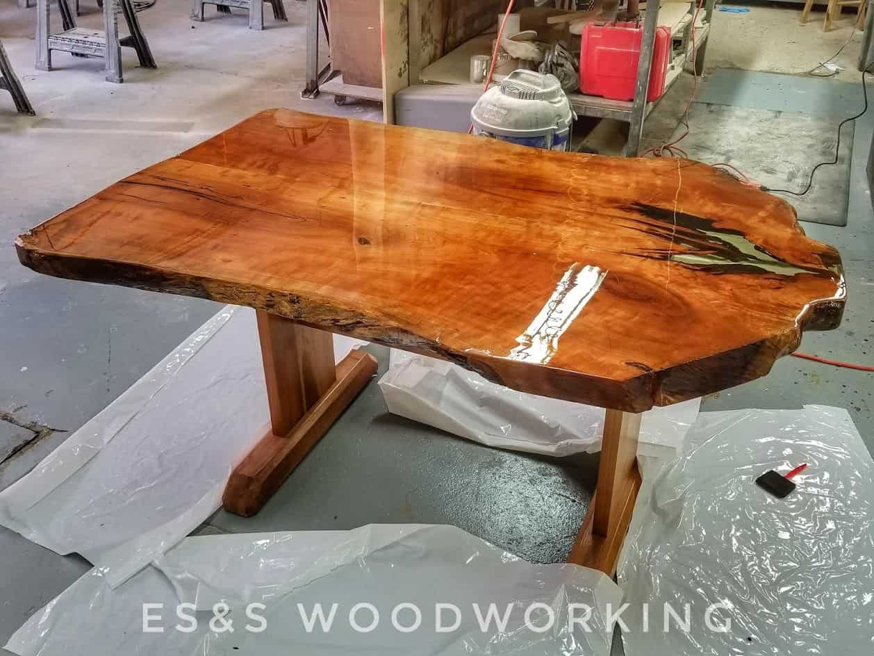 Epoxy coating on this beautiful cherry slab page sep sitename