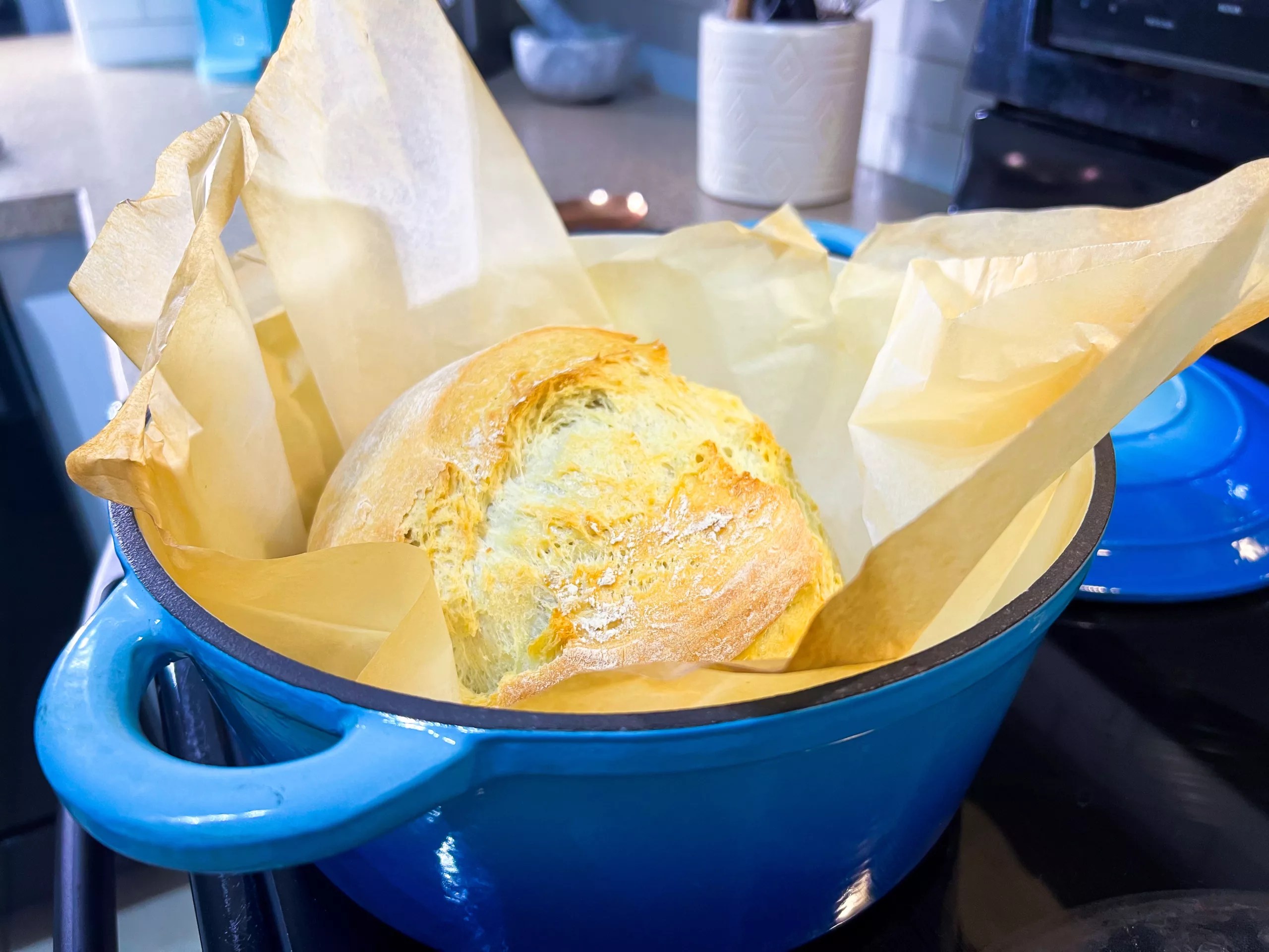 Homemade Crusty Dutch Oven Bread Recipe For Beginners Essy Cooks