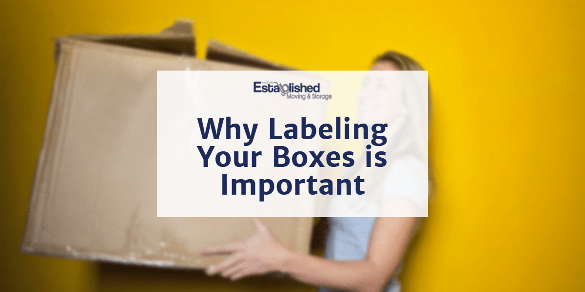 Why Labeling Your Boxes is Important Established Moving