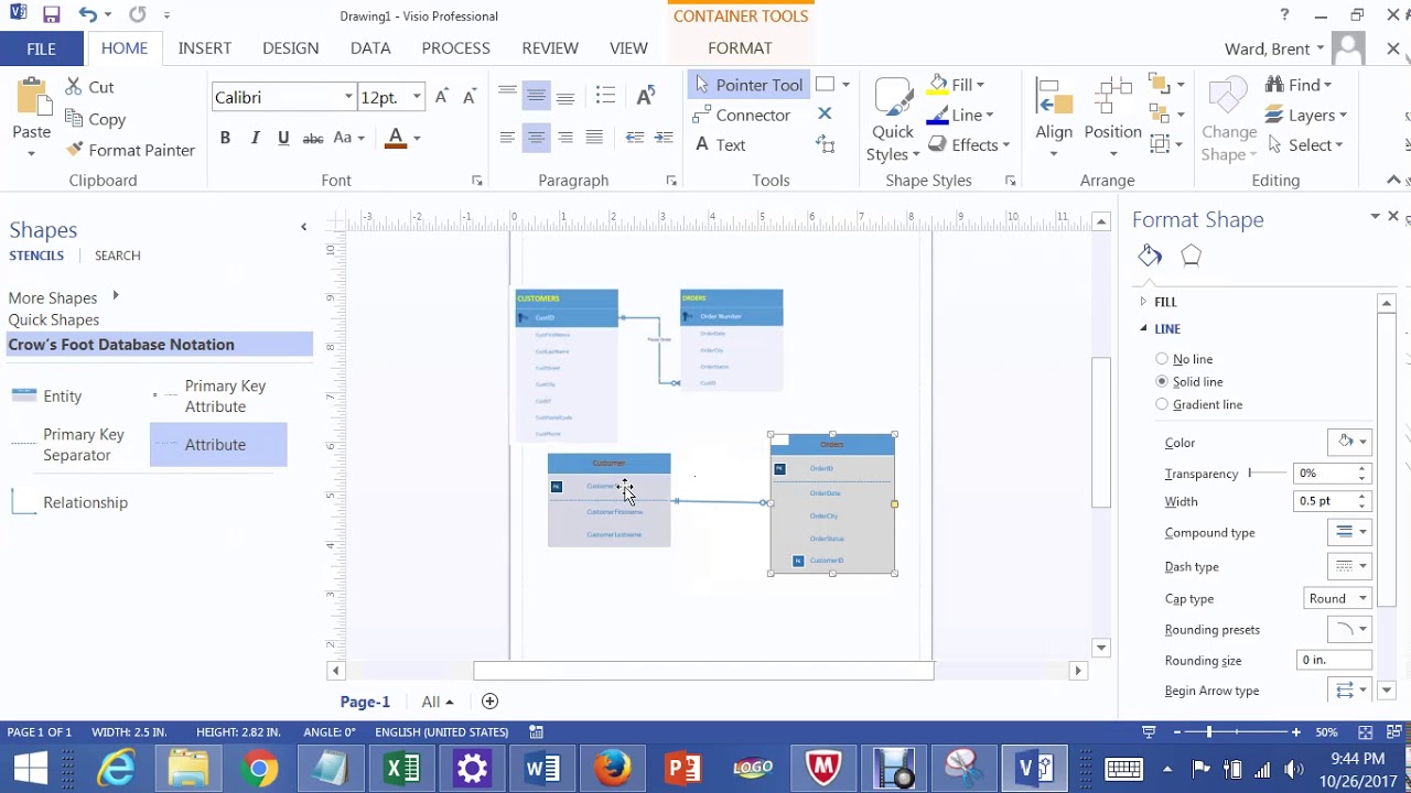 Visio One To Many Connector estaox
