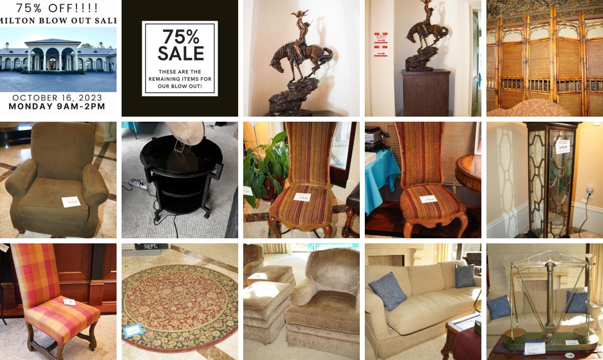 75 OFF Monday! Ashley Glass Luxury Estate Sales Presents a Milton Estate Sale in a Multi
