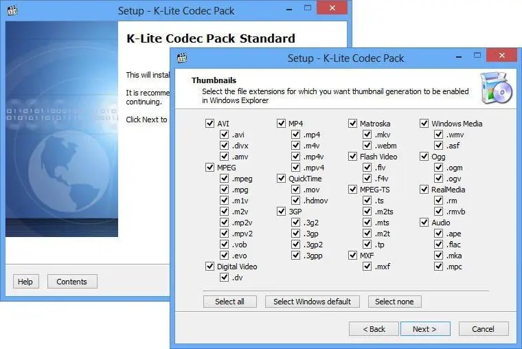 KLite Codec Pack Codecs para Windows REPARACION ORDENADOR PORTATIL