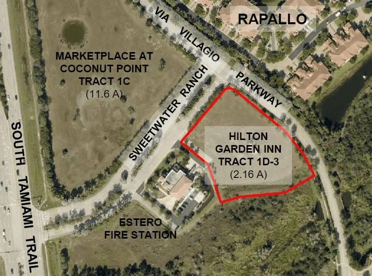 Hilton Garden Inn, Coastal Palms Academy and 9000 Williams Road among