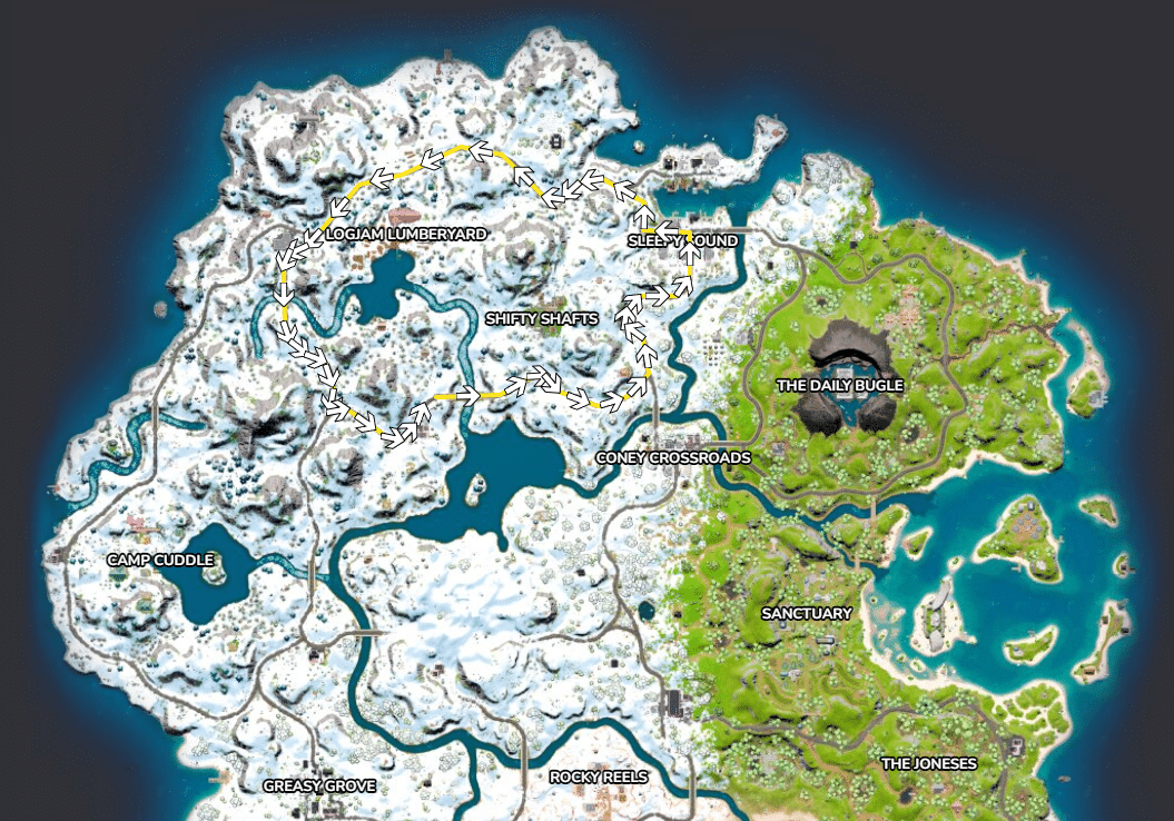 Fortnite Winterfest 2021 Where to Find Santa in Chapter 3 Fortnite