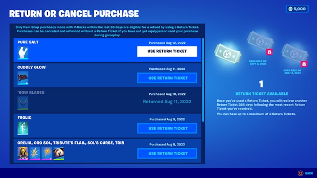 How to Refund Fortnite Account Purchases 3 Tickets