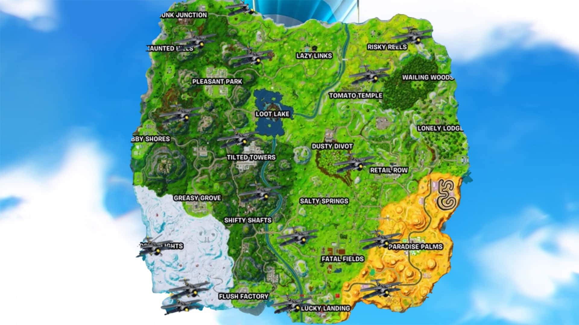 Fortnite Plane Locations Find X4 Stormwing Spawns to Win