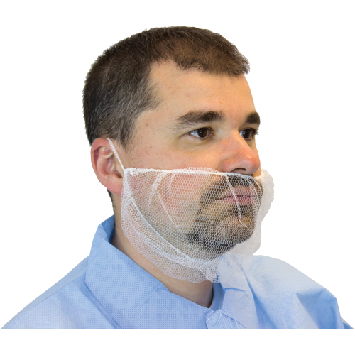 Mesh Beard Nets Polyester White Order Supplies at eSupply Canada