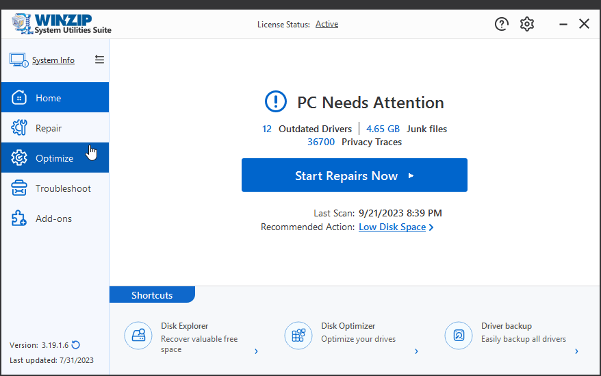 どのようにして元に戻したりシステムユーティリティSuiteで行わ修理を復元するのですか？