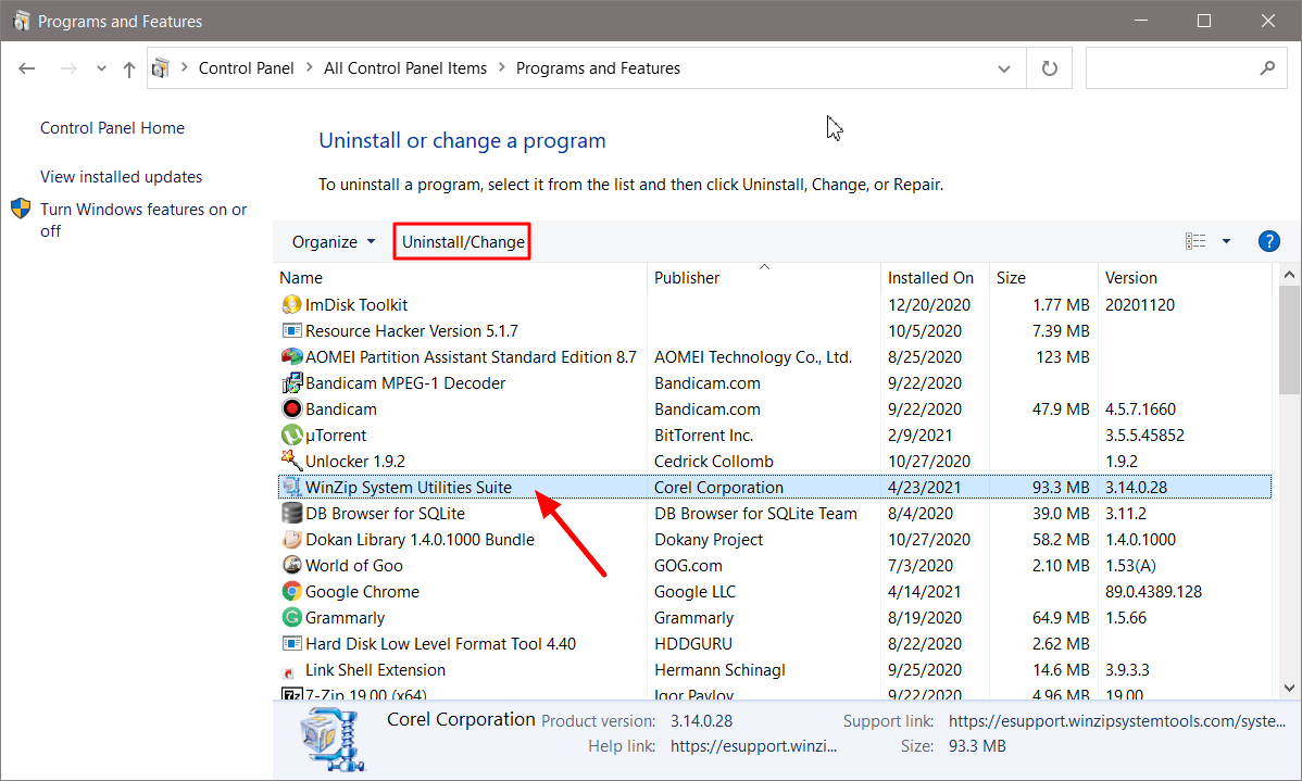 Winzip system utilities suite jujaleo