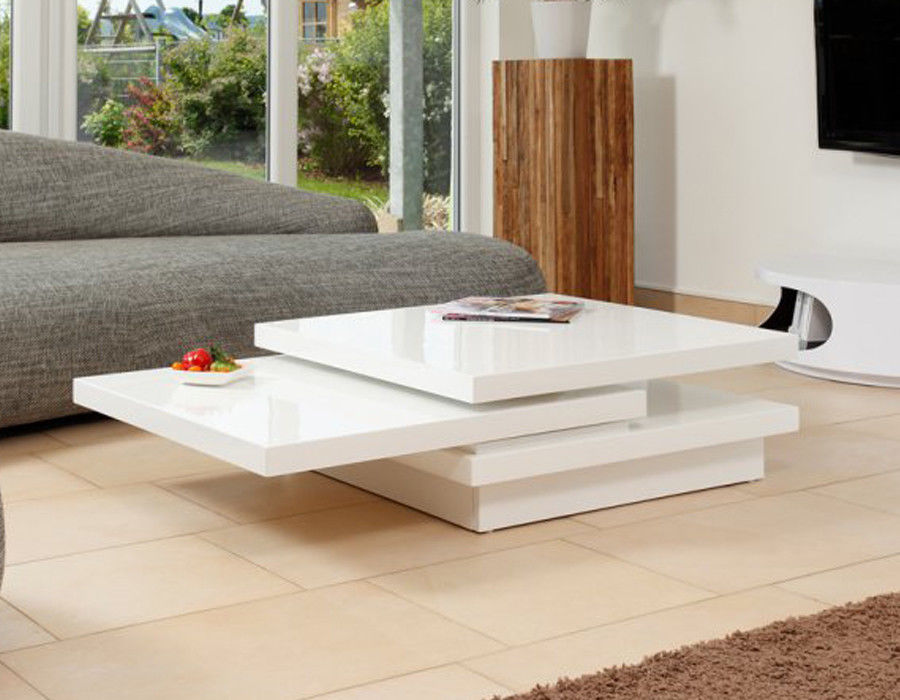 Schlichter, glänzender couchtisch mit großzügiger ablagefläche farbe: Couchtisch Hochglanz Weiss 360 Wohnzimmertisch Beistelltisch Sofa Tisch Giaco Ebay