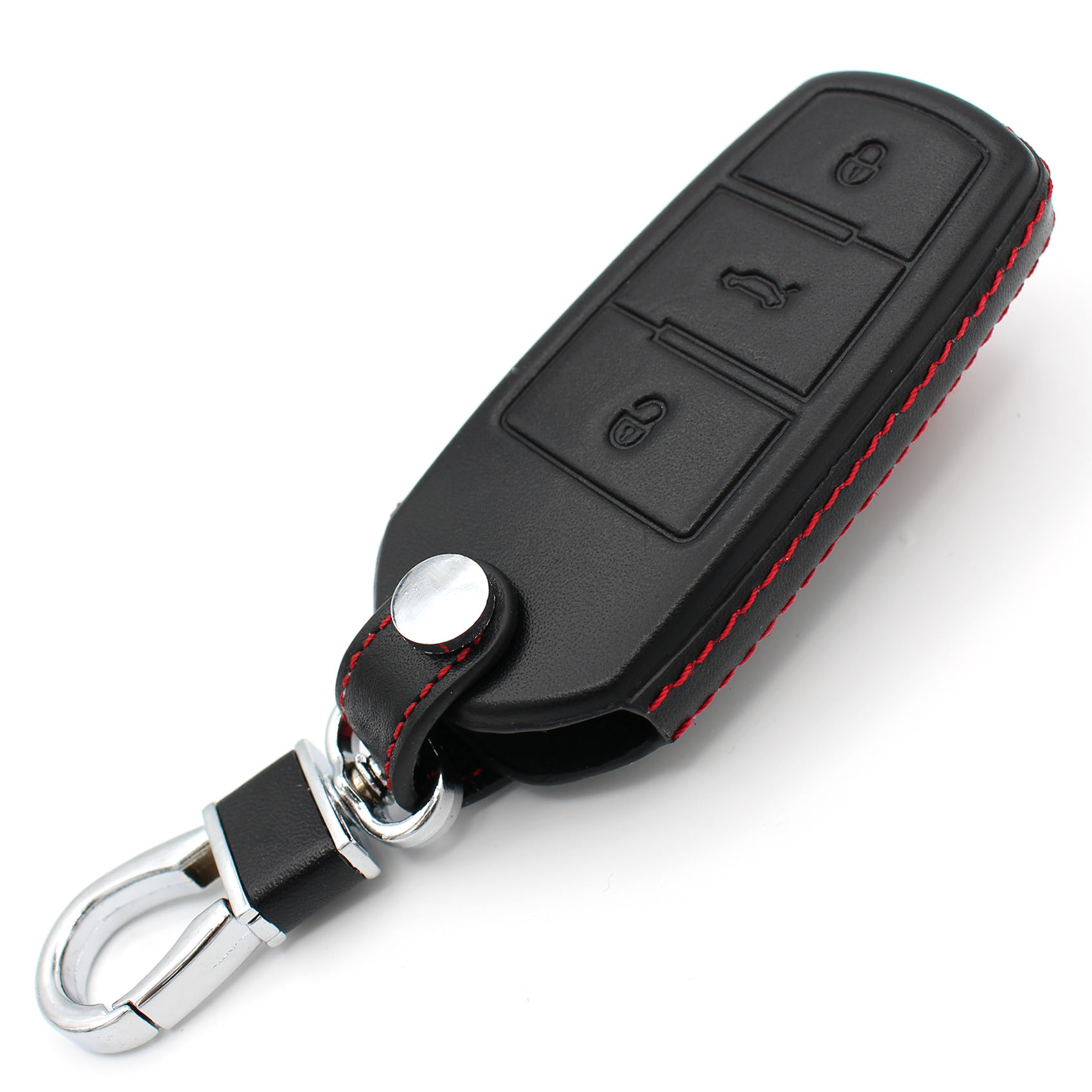 Lederhülle VW C Schwarz/Rot, 19,90