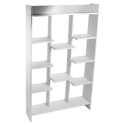 eSynic 4 Shelf Tall Wood Bookcase Storage Shelving 80 kg Adjustable Fr