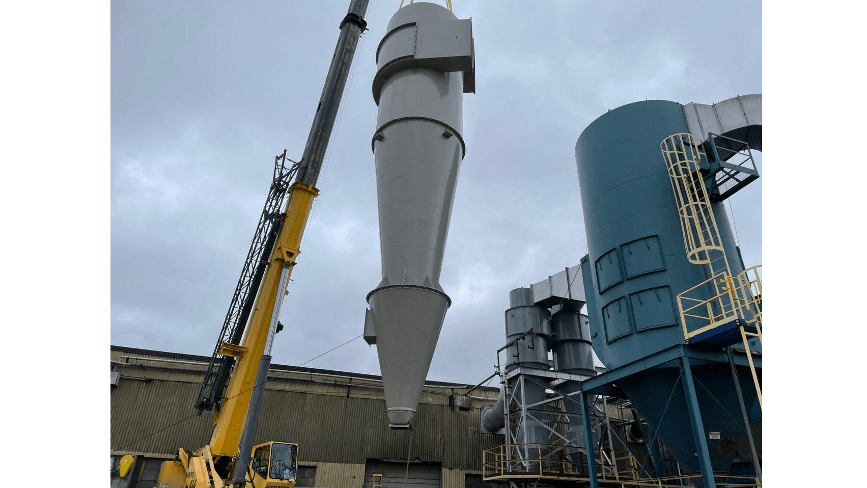 Installation of the Cyclone Dust Collector ETA Engineering
