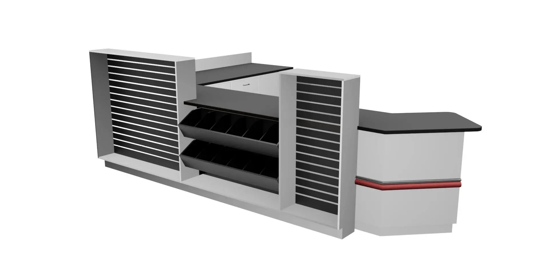 Commercial Millwork Shop Custom Wooden Counter & Display Etalex