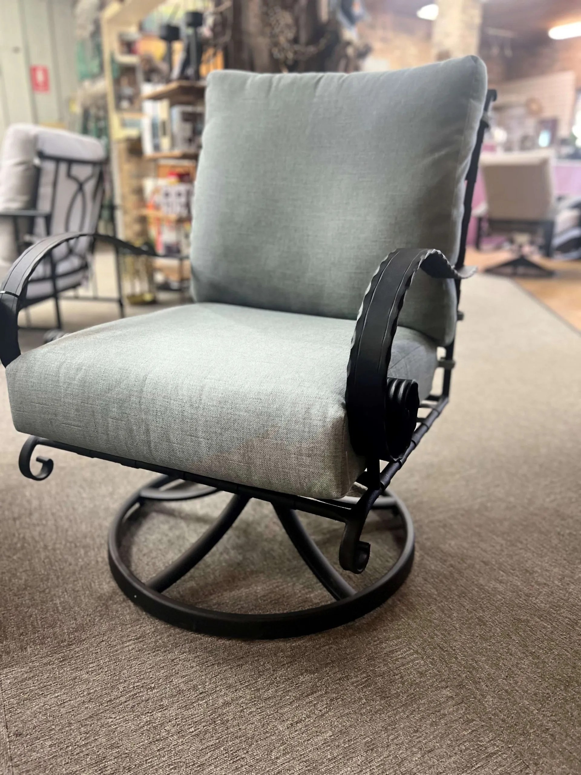 OW LEE Classico Swivel Rocker Chair East Texas Brick