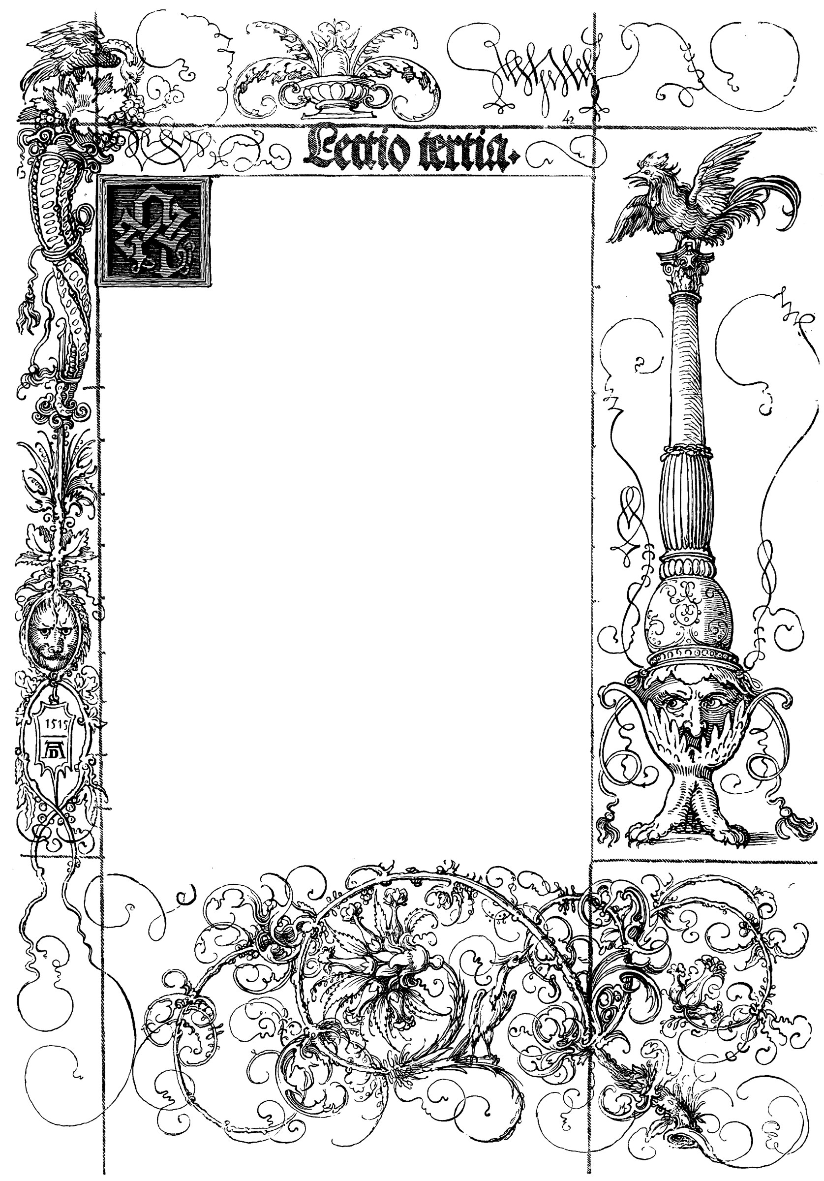 A Page from the Emperor Maximilian's Prayer Book ClipArt ETC