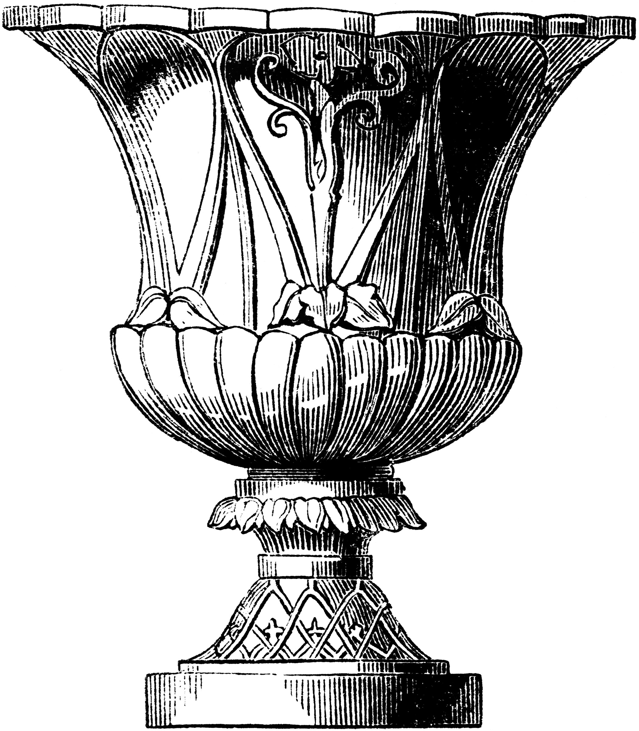 Pedestal Vase ClipArt ETC