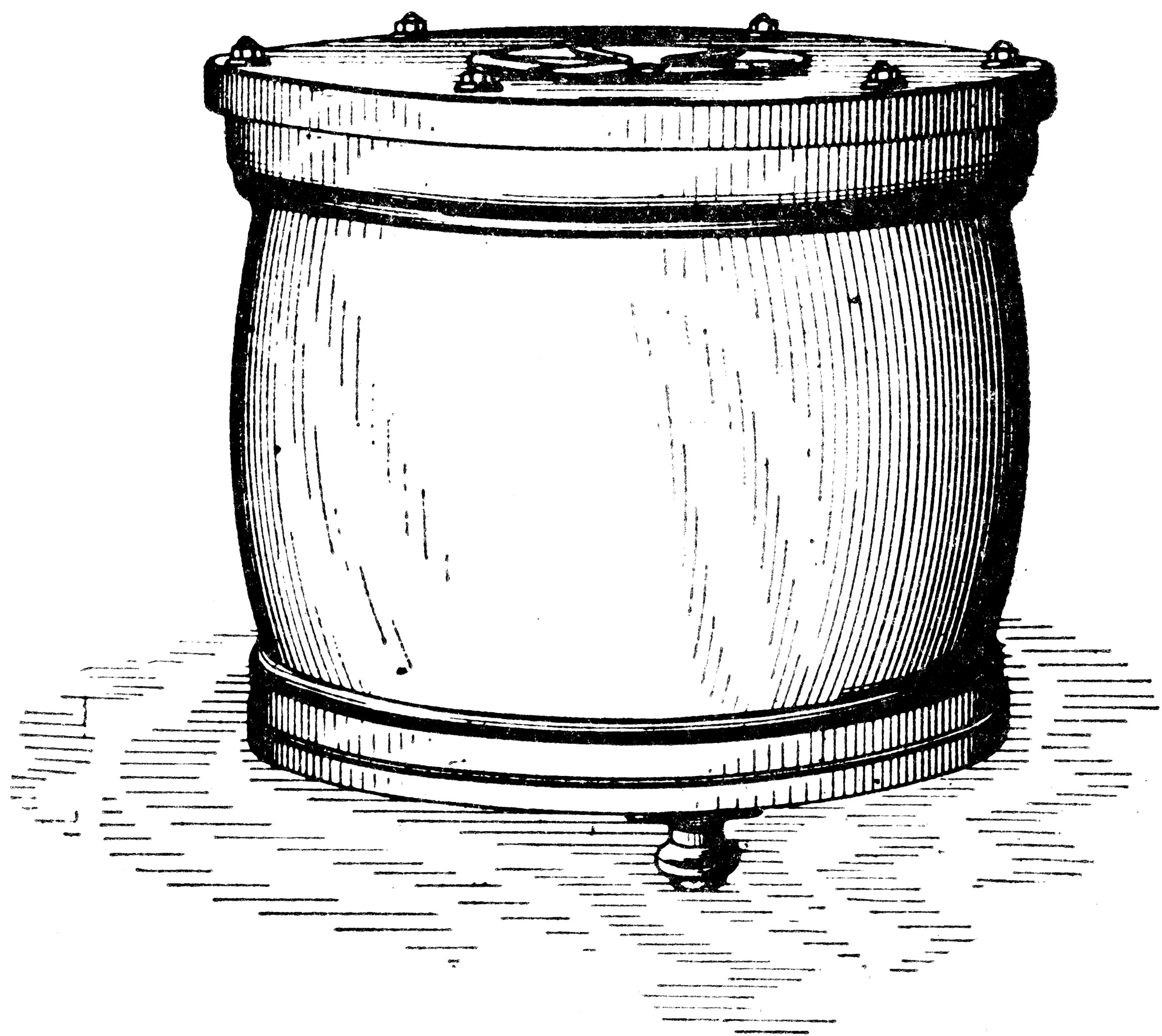 Ice Chest for Liquid Dispensing Apparatus ClipArt ETC