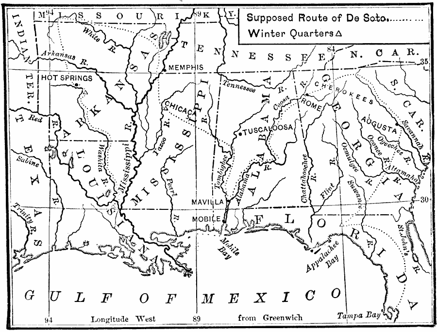 Route of De Soto