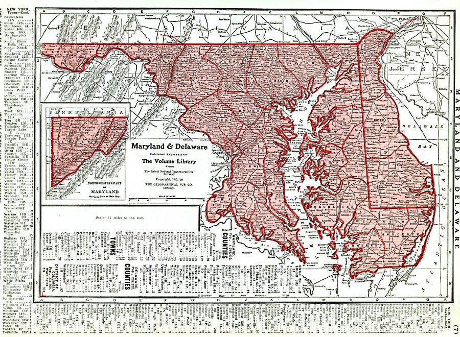 Maryland and Delaware