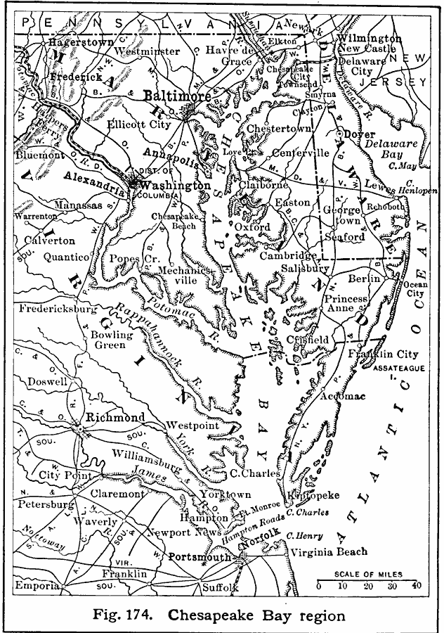 United States Map Chesapeake Bay