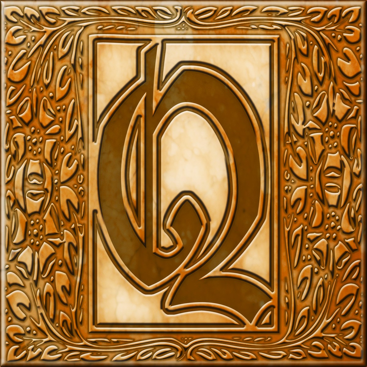 Presentation Alphabets Drop Caps Letter Q Style 078