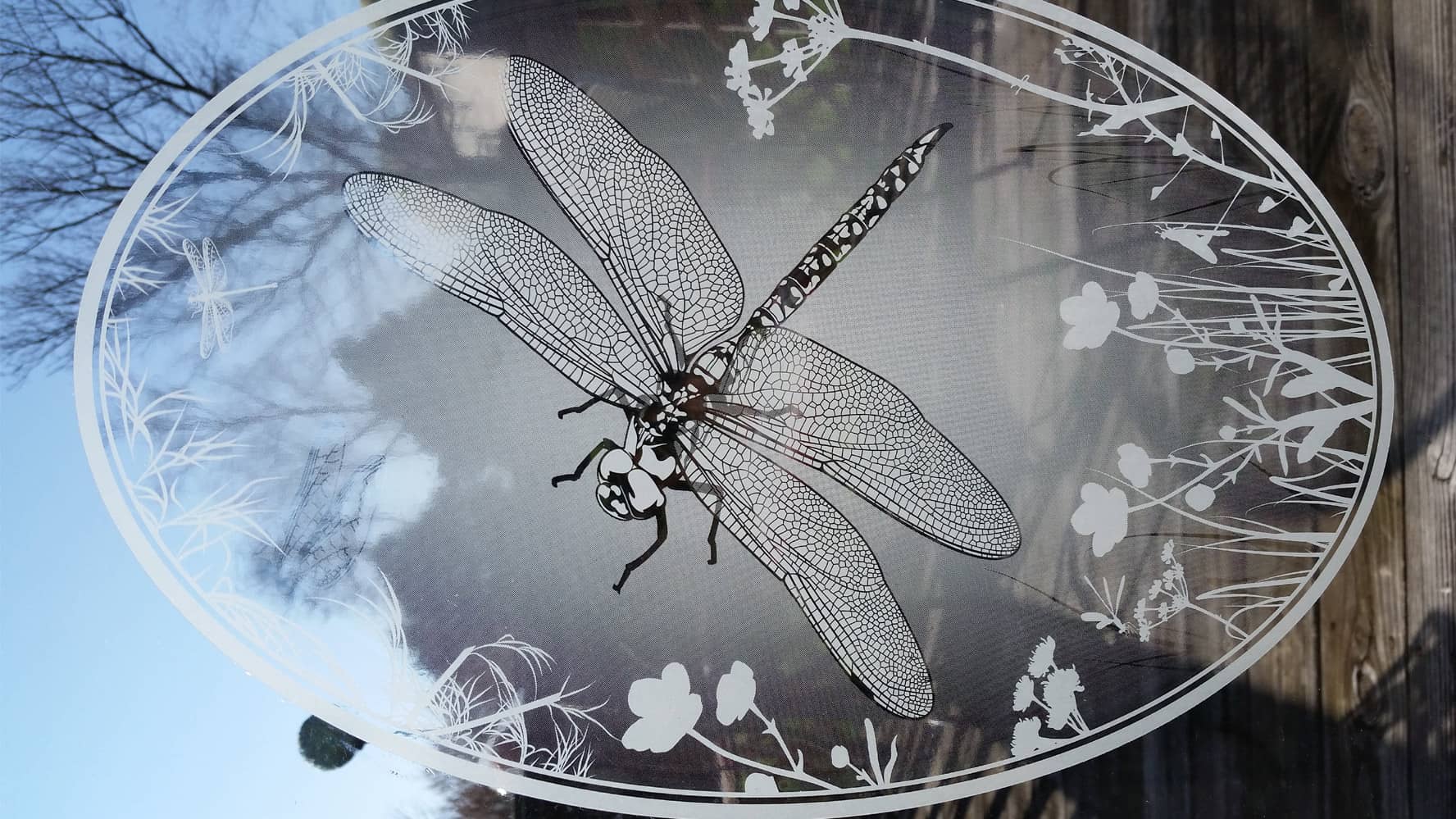 Etched Glass Decals, Vinyl Static Cling Decals Home