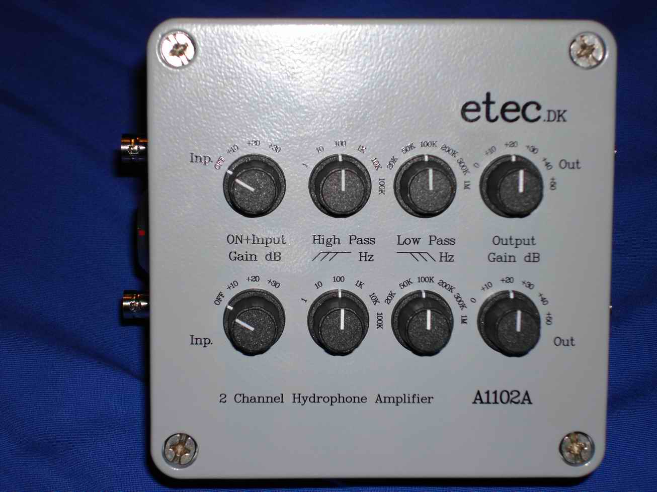 multichannel hydrophone amplifiers