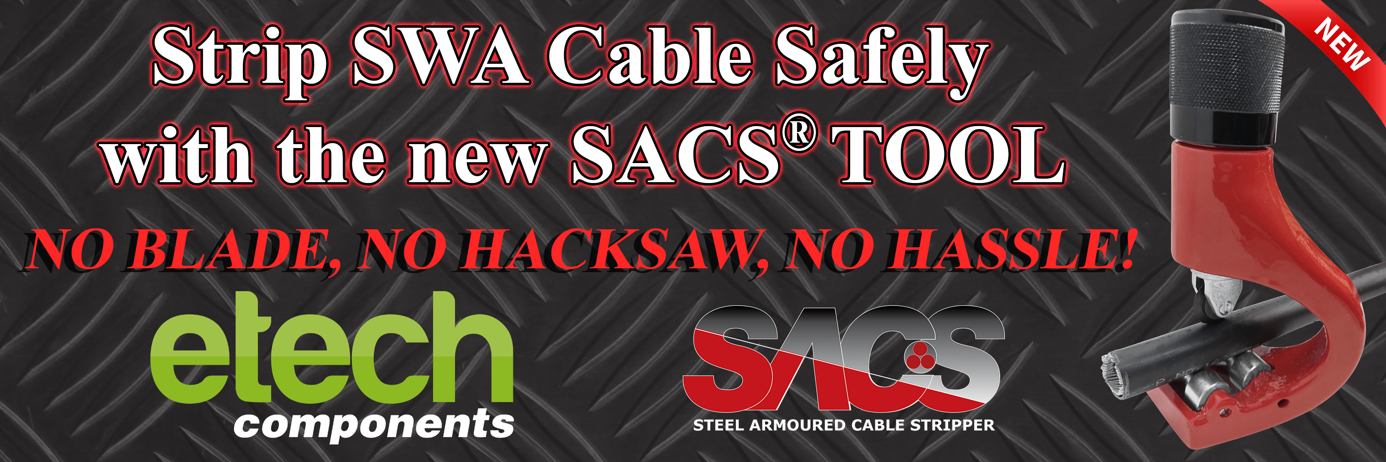 SACS Tool Steel Wire Armoured Cable Stripping Tool SWA Cable
