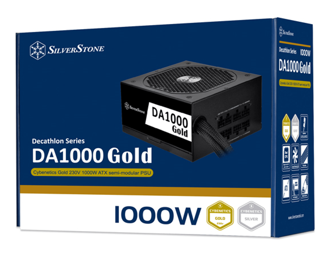 SilverStone DA1000 GOLD GOLD 1000W SEMIMODULAR ATX POWER SUPPLY Etech Devices