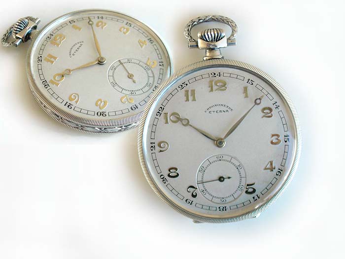 Eterna pocket watch chronometer 1926 Vintage watches for sale