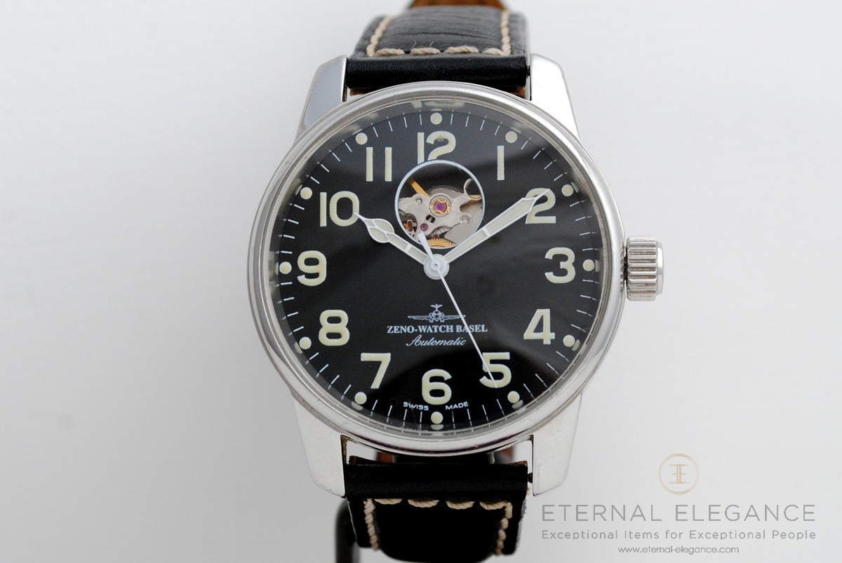 Zeno-Watch Basel Classic Open Heart 6554 Pilot's Watch (SOLD