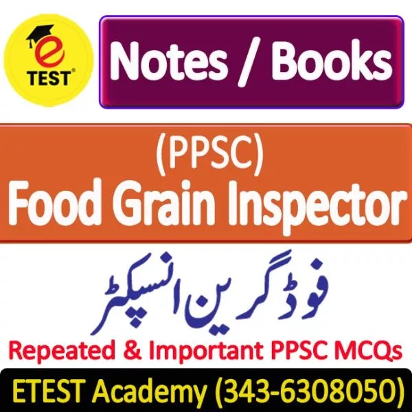 Food Grain Inspector Guide Book / Notes ETEST