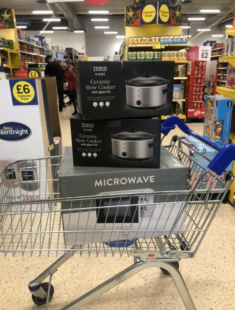 623. A new microwave and a big tescos shop Ethical Much