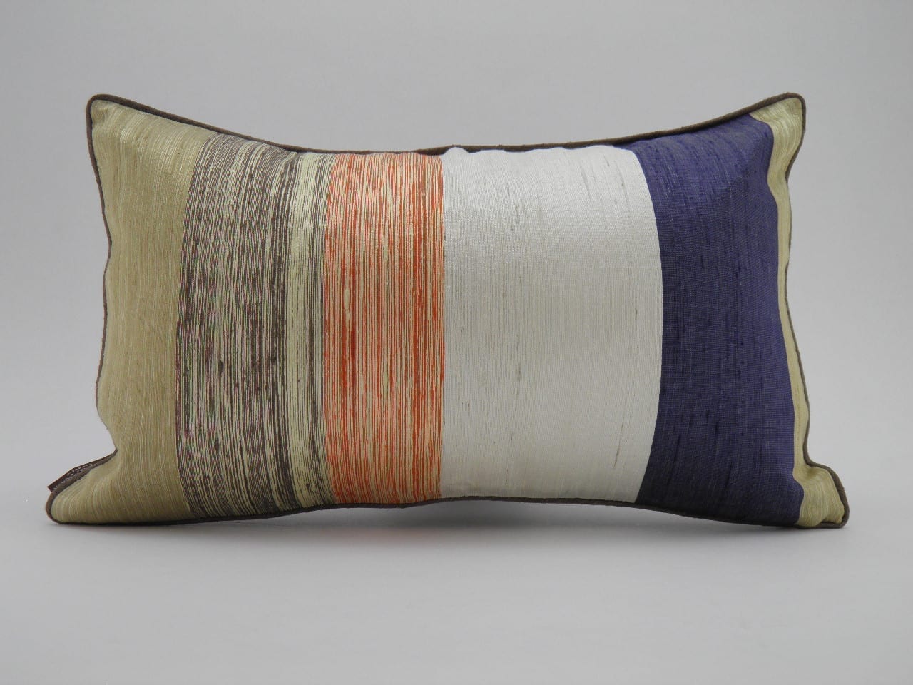 Bayadere Raw Silk Cushion Cover Ethic & chic