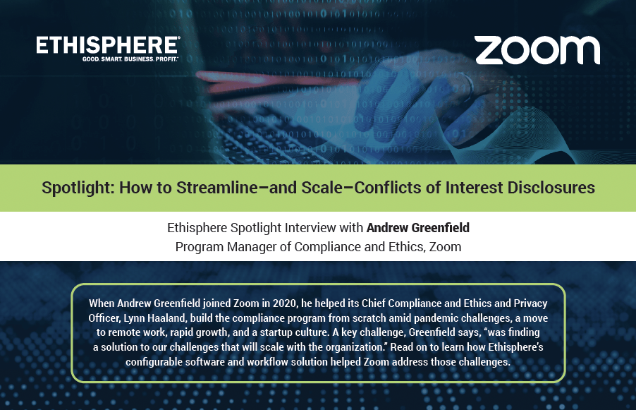 Spotlight on Zoom How to Streamline & Scale Conflicts of Interest