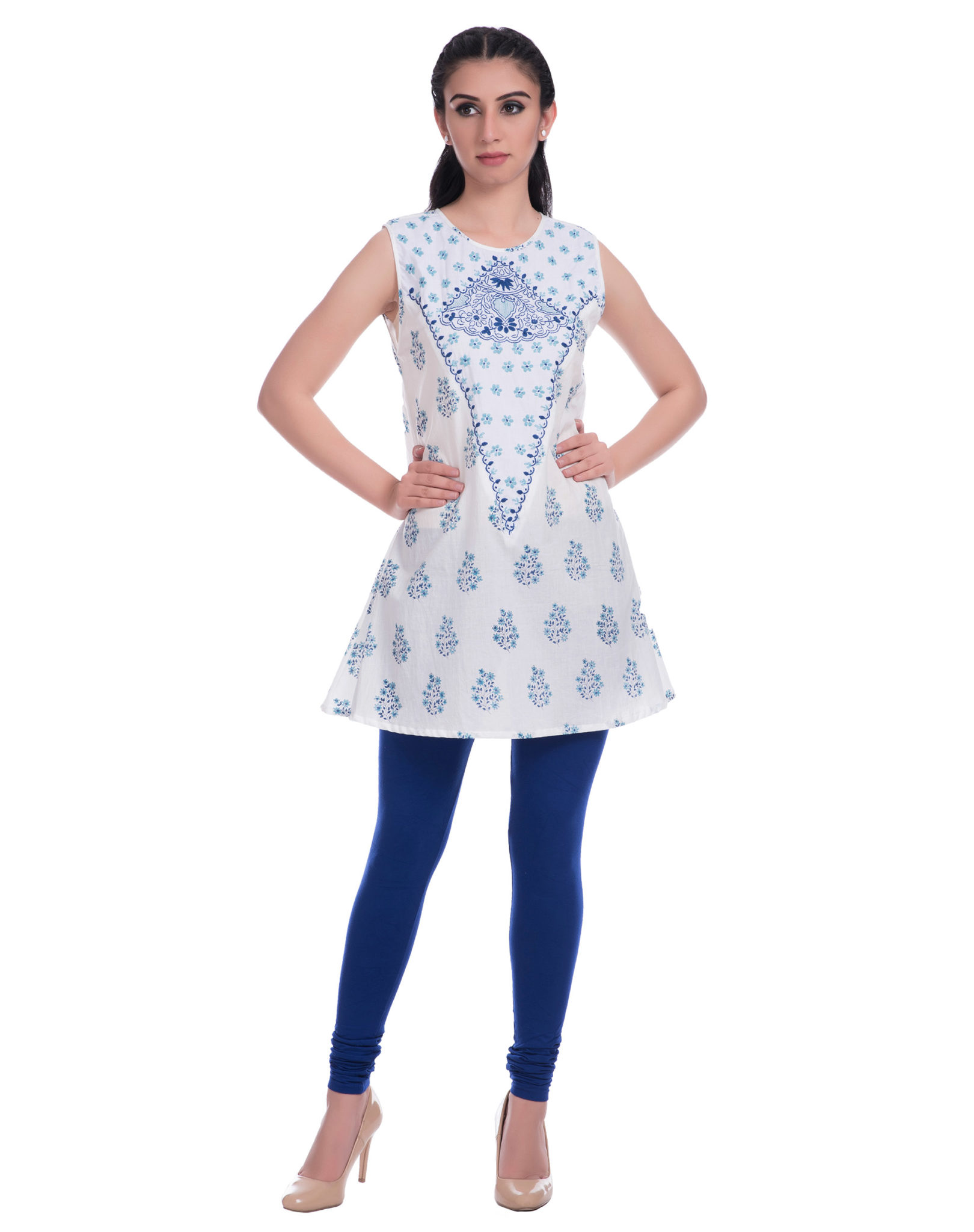 Jaipuri Printed Short Kurti Ethnic and Beyond