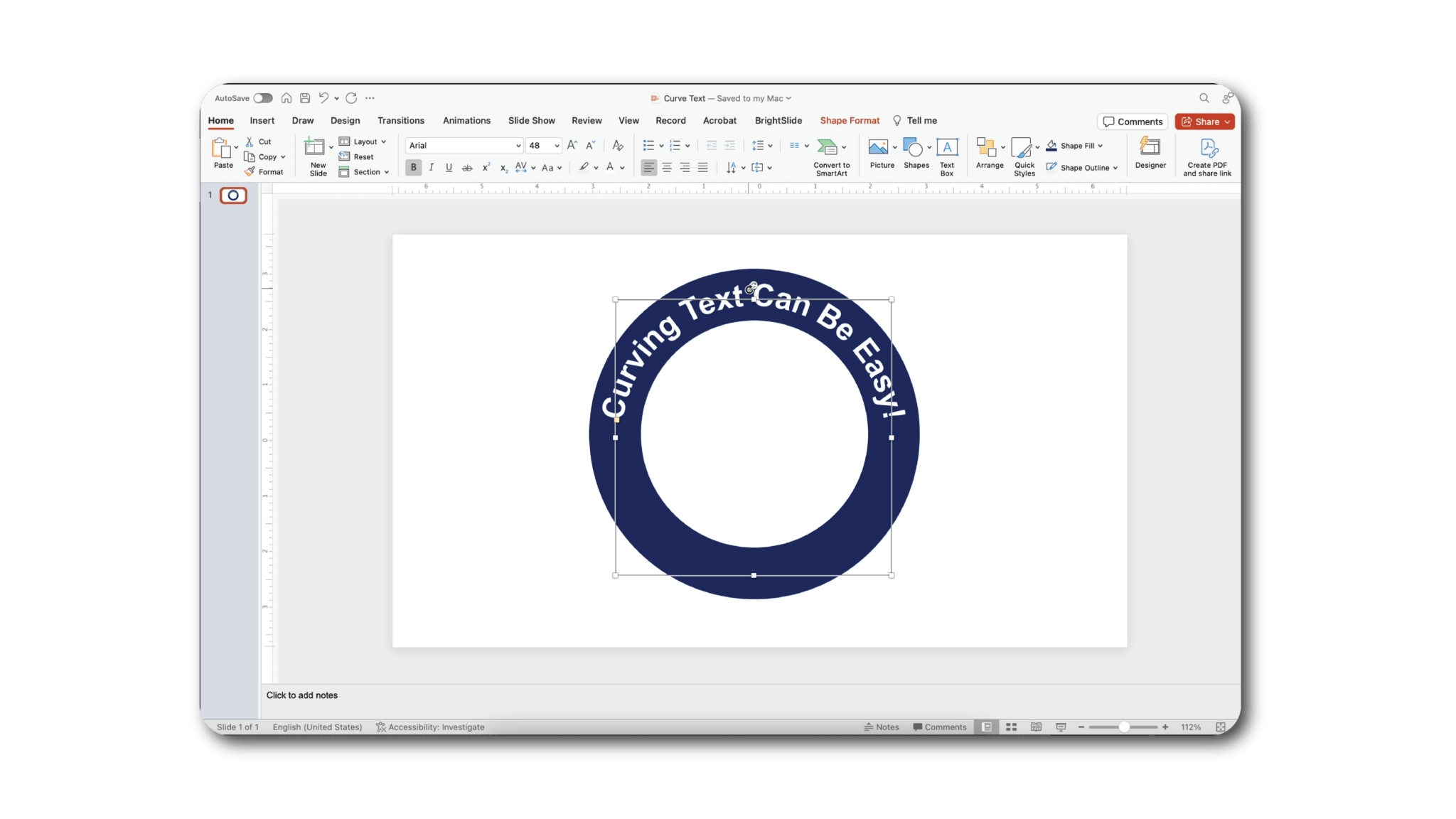 PowerPoint Tutorial Curved Text Ethos3 A PowerPoint Design Company
