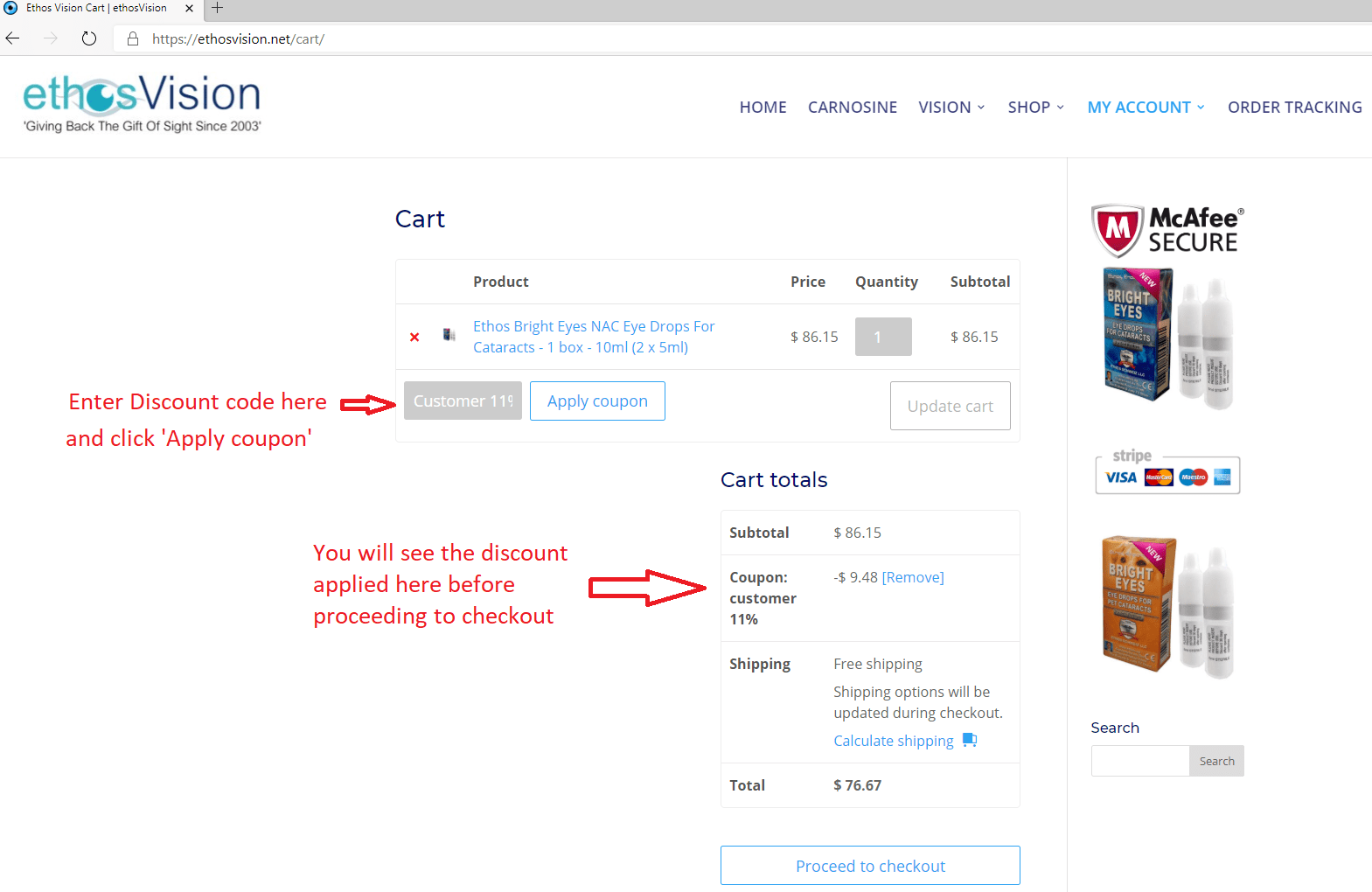 Ethos Vision Discount Coupon 10 ethosVision