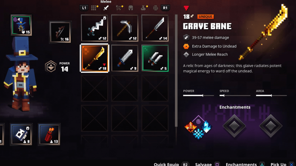 Minecraft Dungeons Weapons Guide How to find Grave Bane EthuGamer