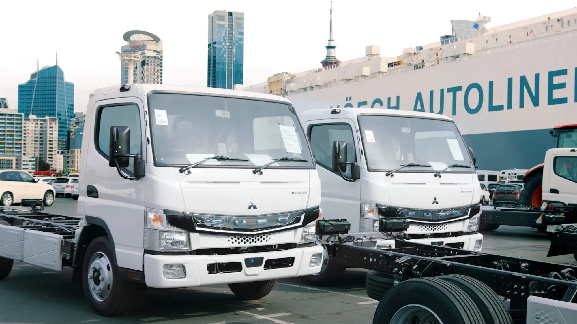 Mitsubishi Fuso delivers eCanter electric trucks to Genesys Energy