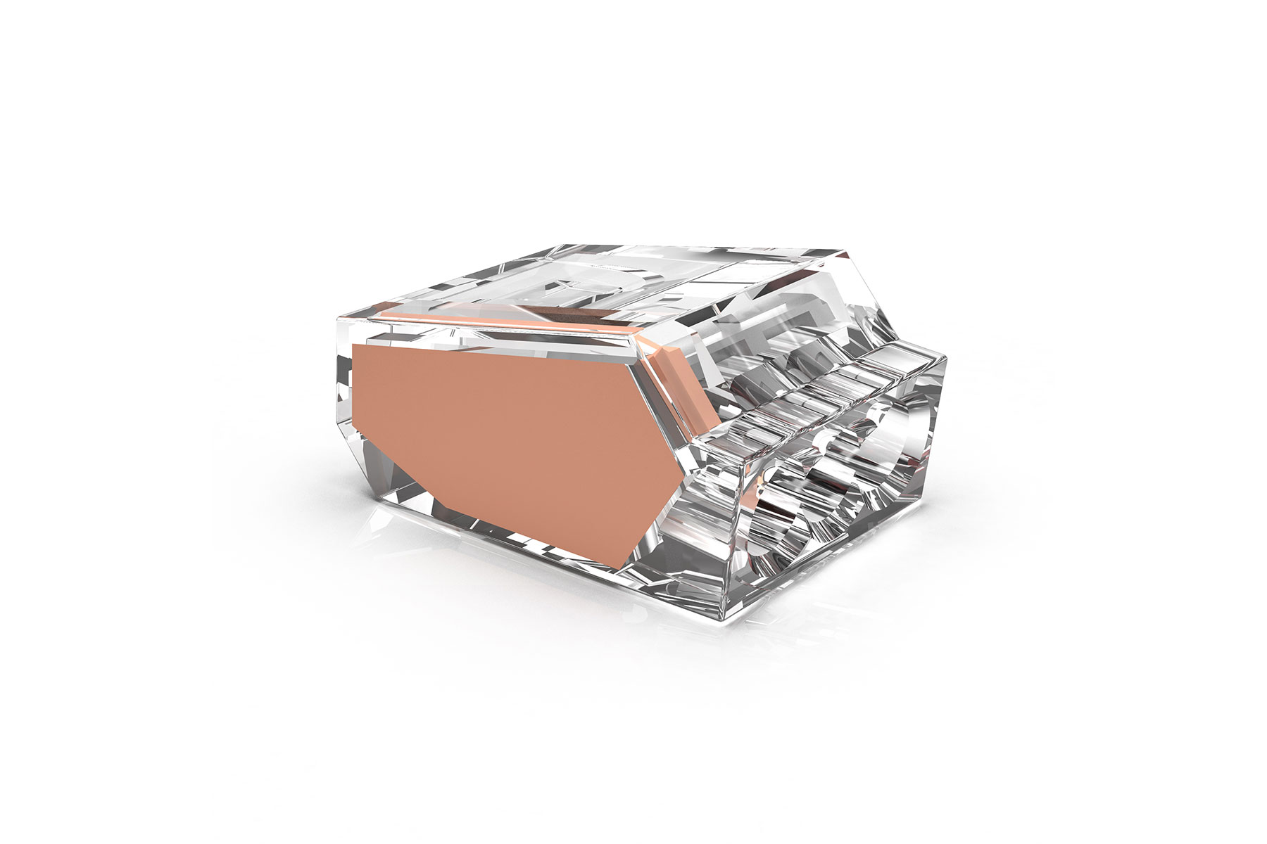 PC253T 3 Pole Push in Wire Connector 12 22 AWG Wire Range 600V Max Voltage Orange