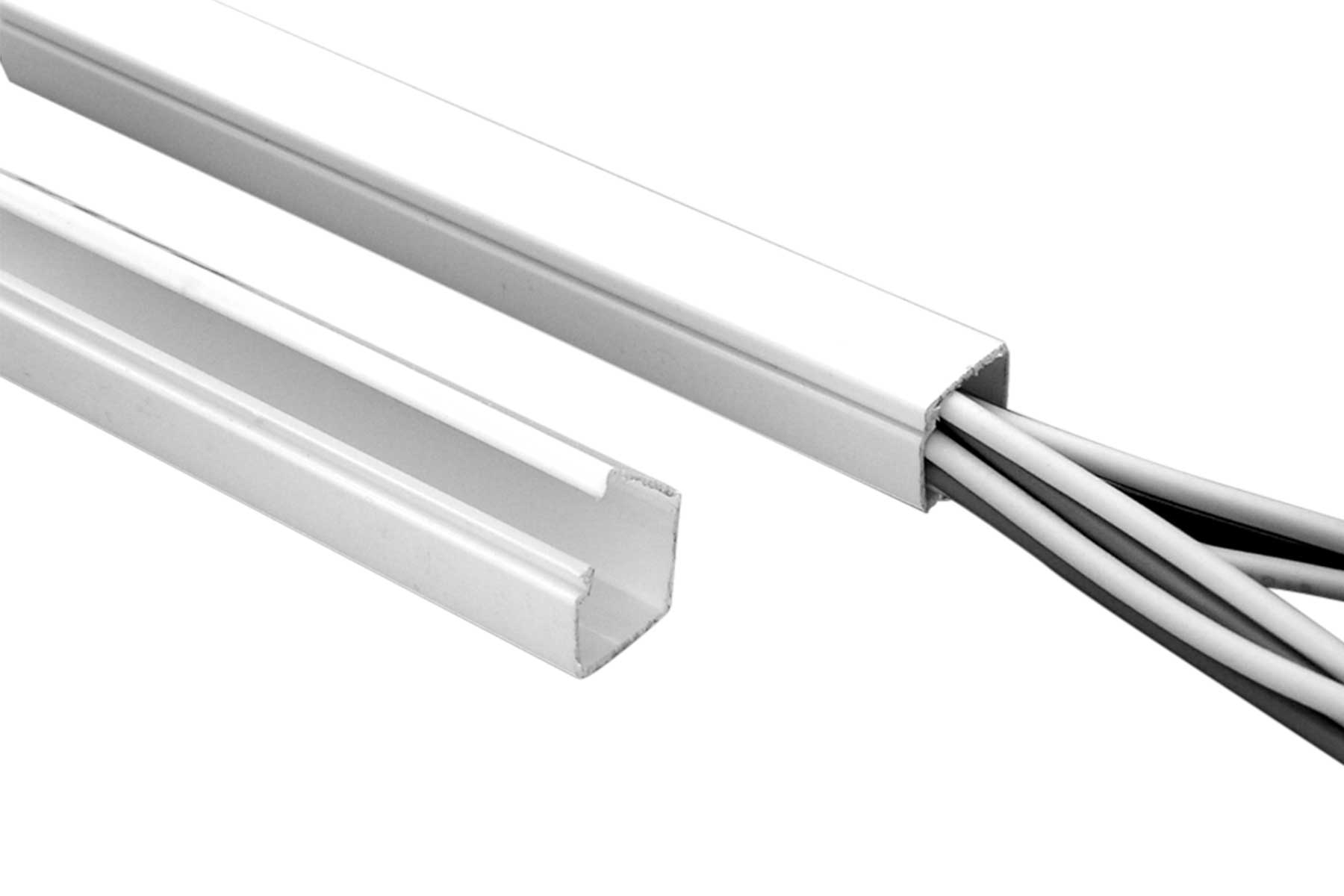 Type TF One Piece Solid Wire Duct with Hinged Cover 2 Meters Length