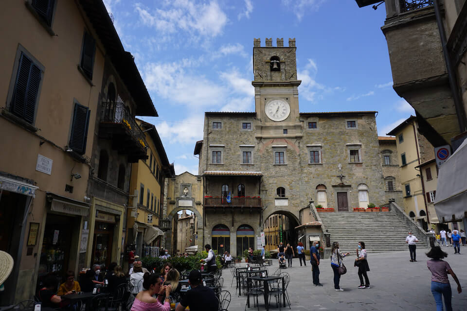 La place principale de Cortona