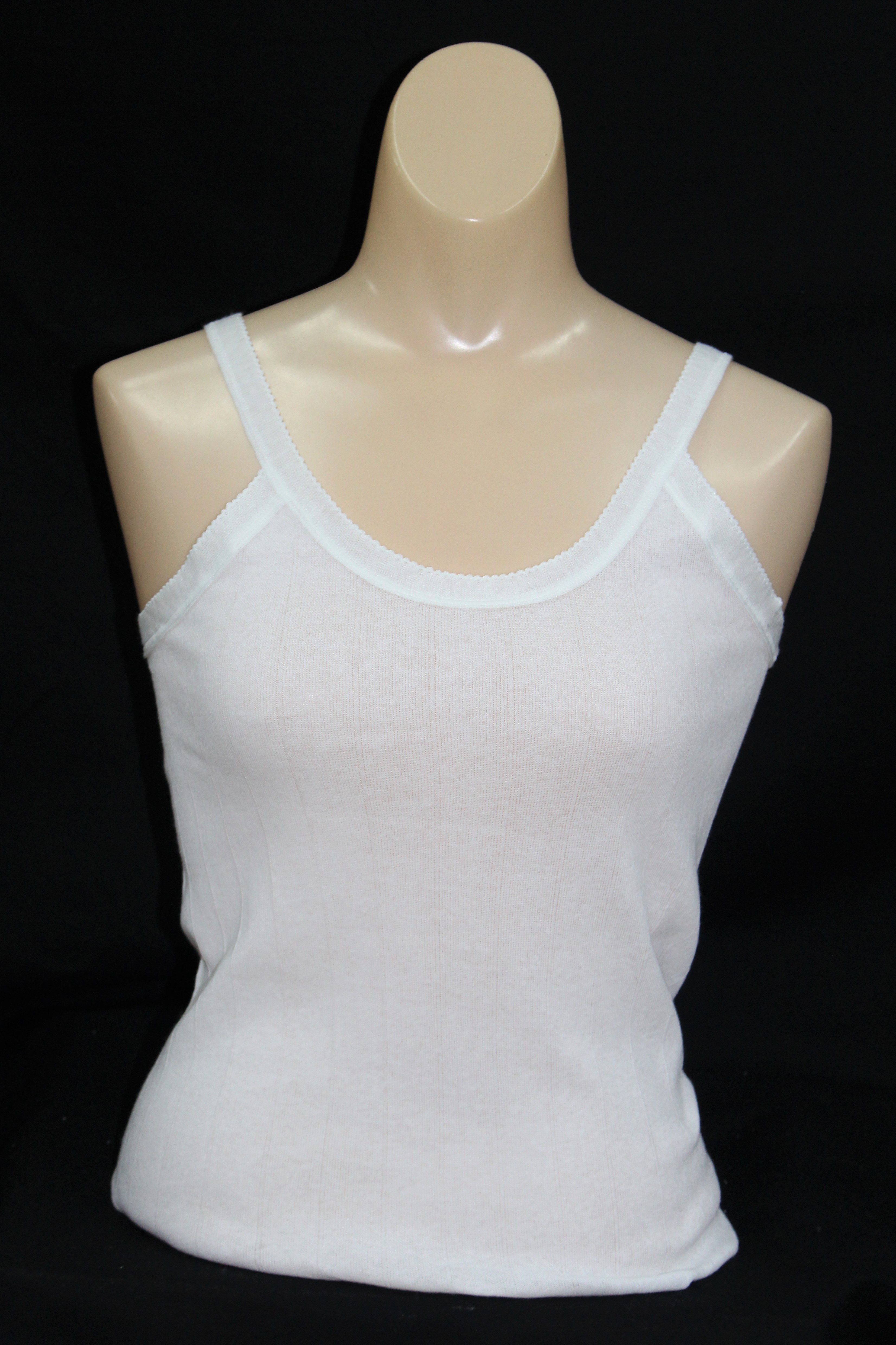 7152 Indera® Women's Snuggies 100 Cotton Sleeveless Vest / Short