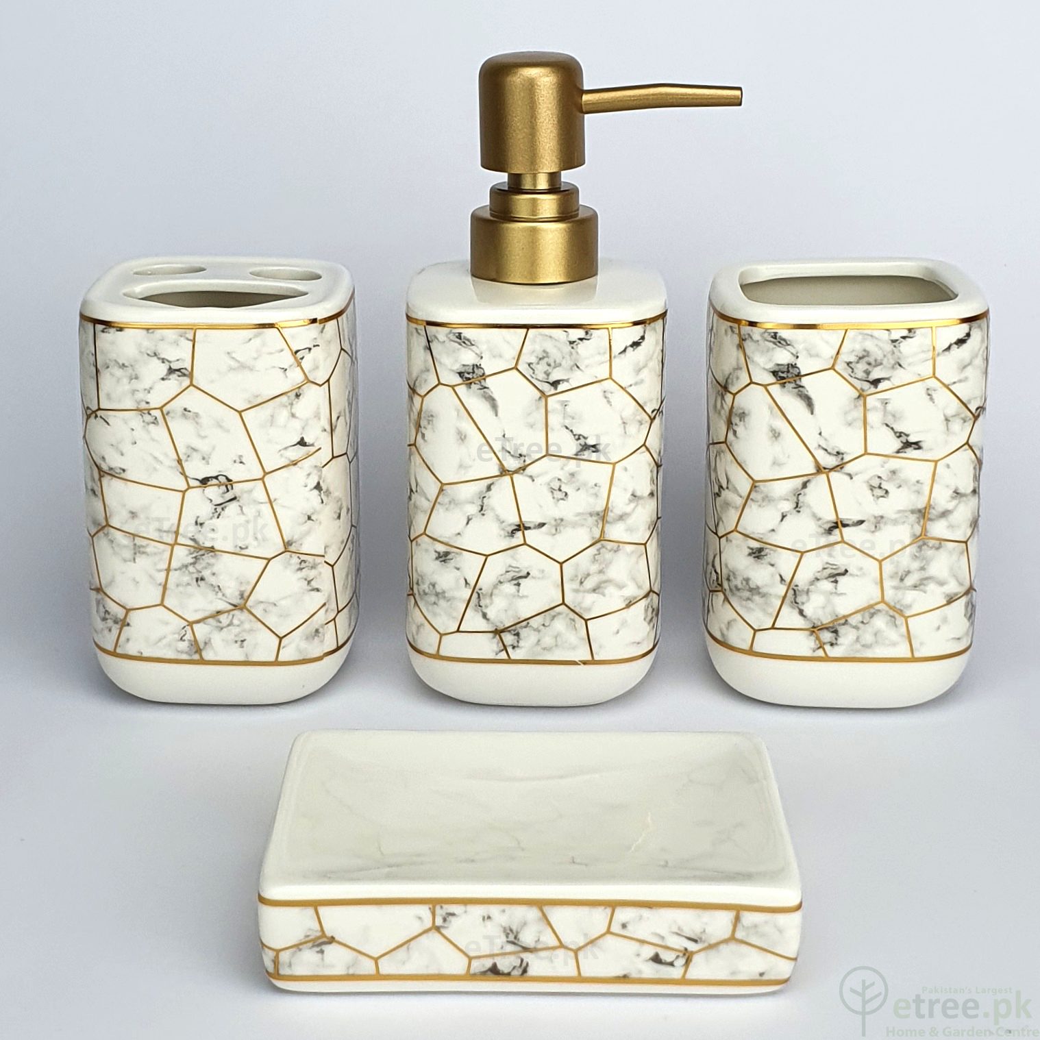 Nirvana (By MontBeau France) Set of 4 Pieces Bathroom Accessories